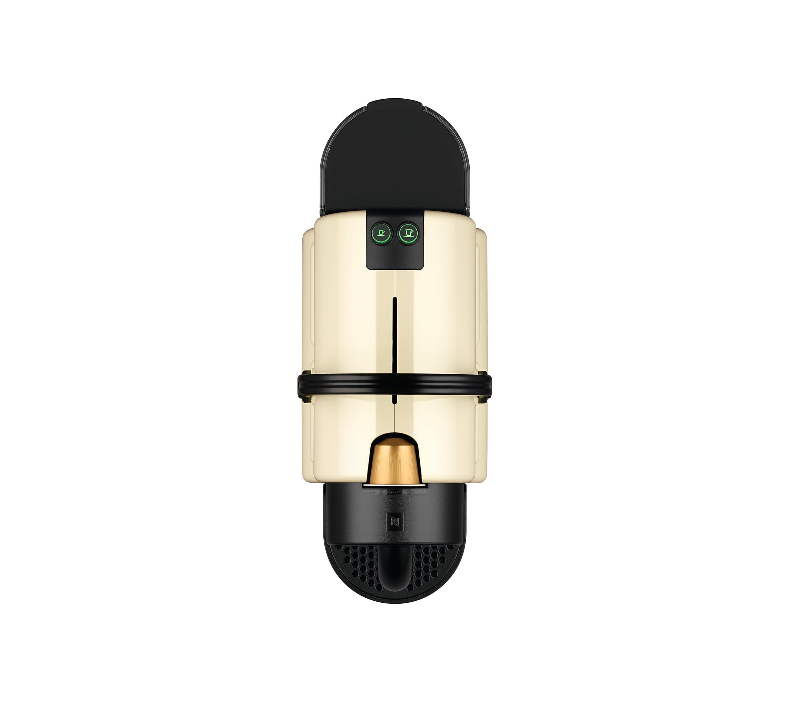 Nespresso Inissia Crème Vanille EN80.CW + Kit de Bienvenue – 19 Bars, Design Compact
