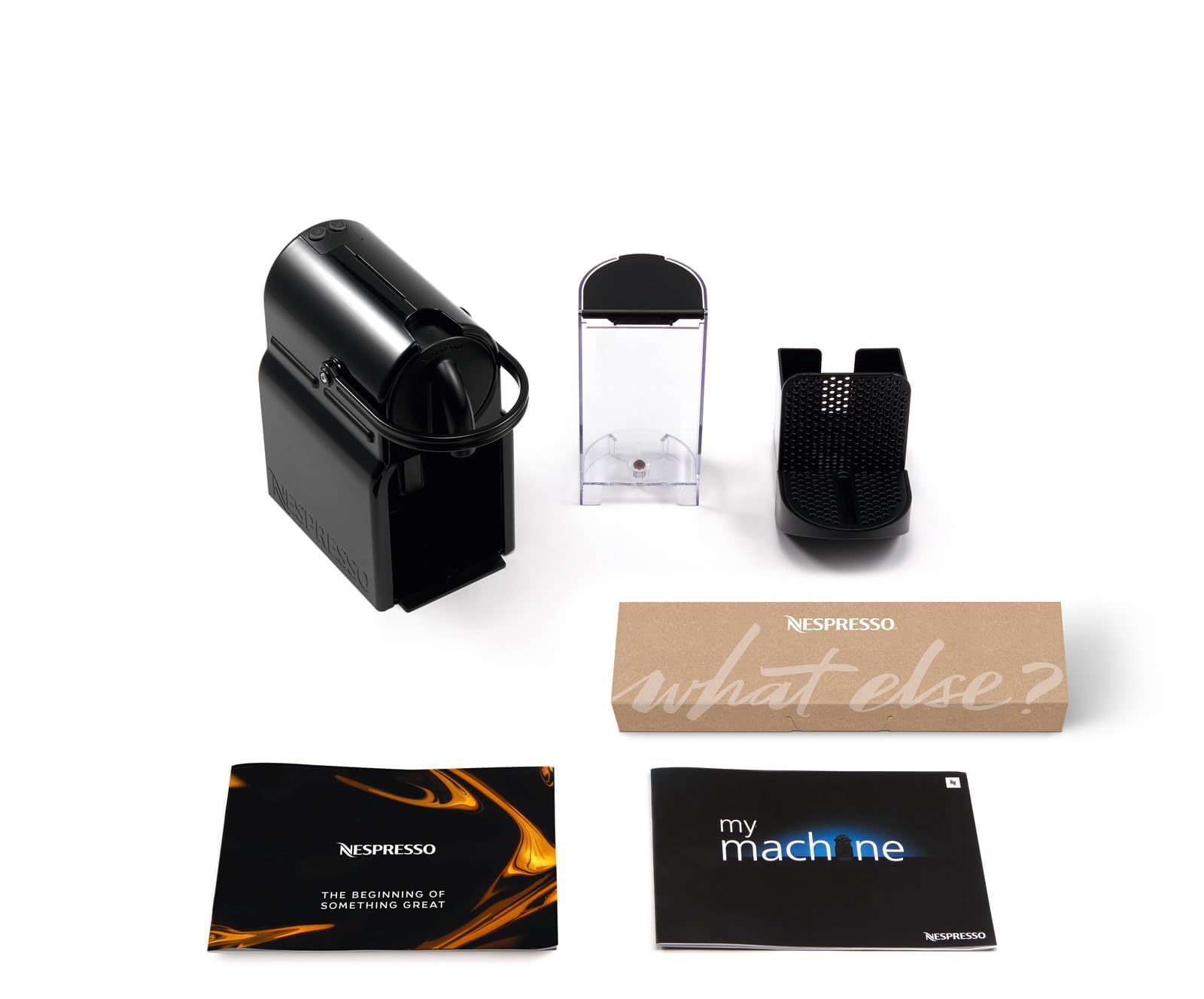 Nespresso Inissia Noir EN80.B + Kit de Bienvenue – 19 Bars, Espresso & Lungo