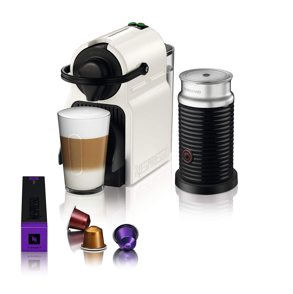 Pack Nespresso Inissia Rouge Rubis + Aeroccino Blanc – Café & Mousse de Lait